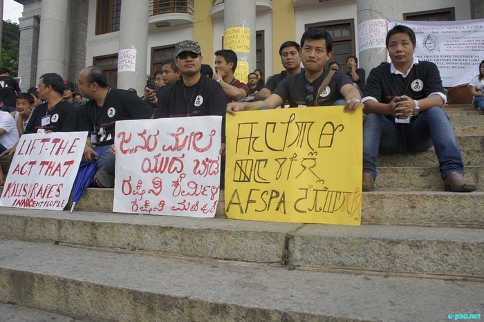 Day long fasting against AFSPA initiated by MMAB, Bangalore :: Nov 5 2011