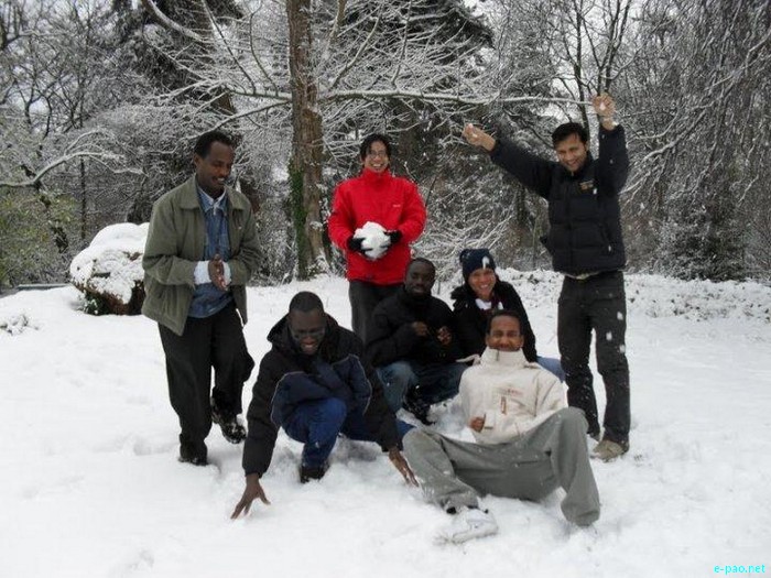 Snowfall in Ghent, Belgium, Europe :: December 2010