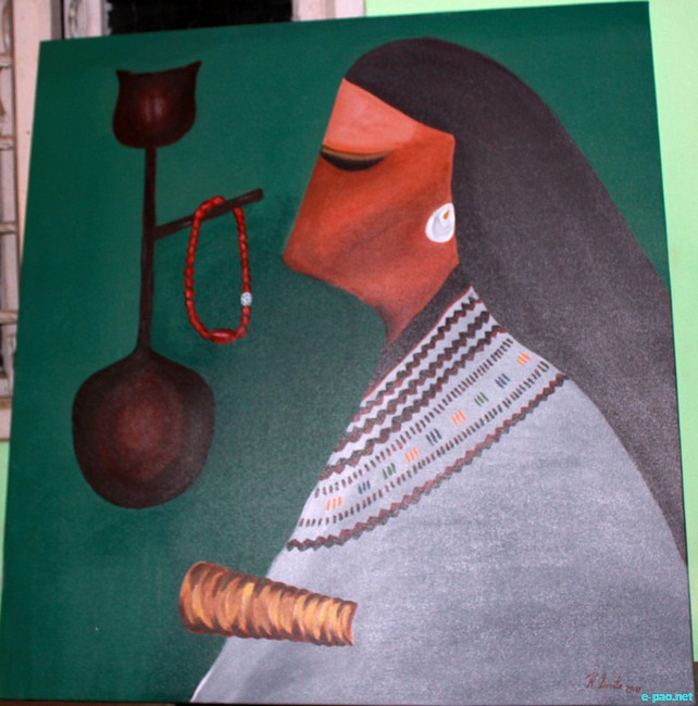 A painting from the workshop held by the State Kala Akademi, Manipur  :: 18th - 22nd October 2011