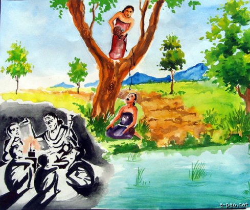 Sandrembi chaishra : Prize winning entries in painting competition held in 2007 by International Manipuri Progressive Forum (IMPFO, UK)