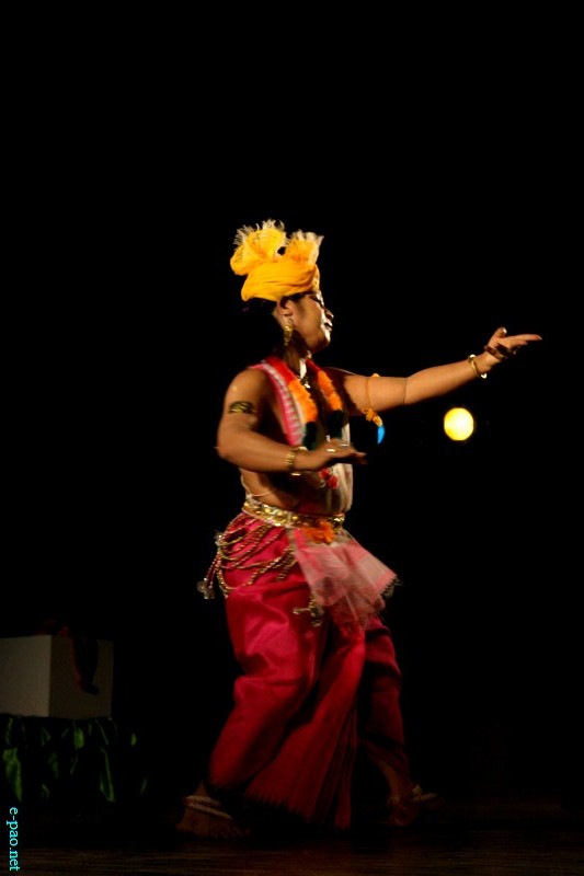 Dr Moirangthem Macha Chaoreikanba (Anil) at Festival of Classical Manipuri Solo Dance 2012 at JNMDA Auditorium, Imphal :: October 26 2012