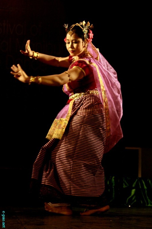 Raj Kumari Muktasana Devi  at Festival of Classical Manipuri Solo Dance 2012 at JNMDA Auditorium, Imphal :: October 26 2012