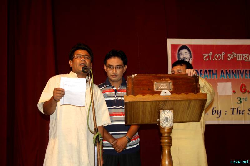 16th Death Anniversary Commemoration of GC Tongbra (Padmashree) at Manipur Dramatic Union Hall (MDU) :: 3rd June 2012