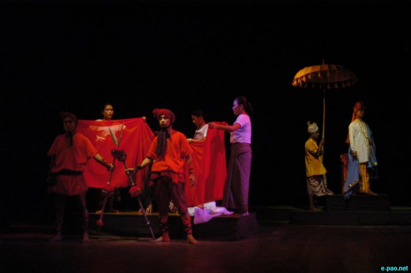 Scenes from Kumudini - Banian Repertory Theatre's Manipuri play, directed by M