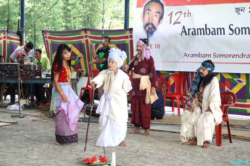 A Play at the 12th Arambam Somorendra Memorial Day at Khurai, Salangthong :: June 10 2012