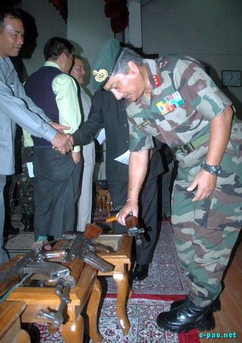 Surrender Ceremony at Aizawl, Mizoram  :: 17 July 2009