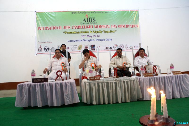 29th International AIDS Candlelight Memorial day by CSOs at Lamyanba Shanglen, Imphal :: May 20 2012