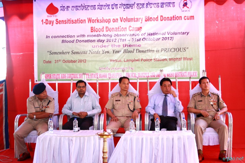 Workshop on Voluntary Blood Donation and Blood Donation Camp :: 31 October 2012