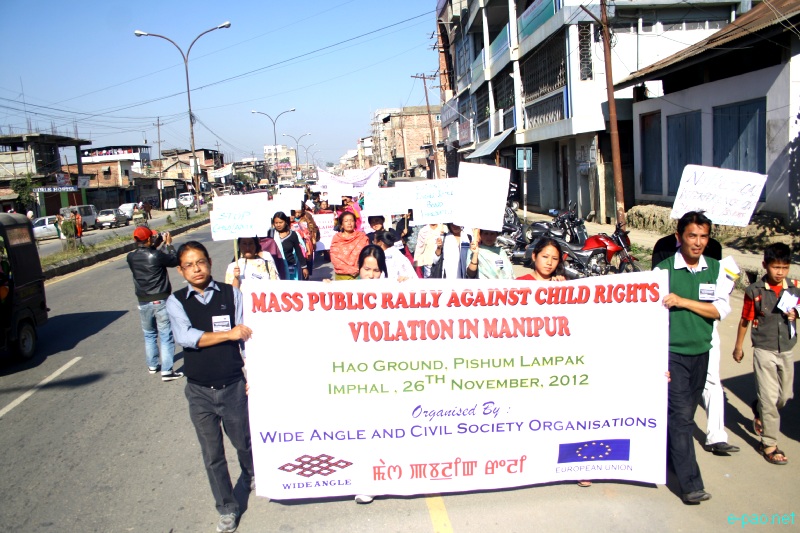 Public rally against Child Rights violation in Manipur at Hao Ground, Imphal  :: November 26 2012