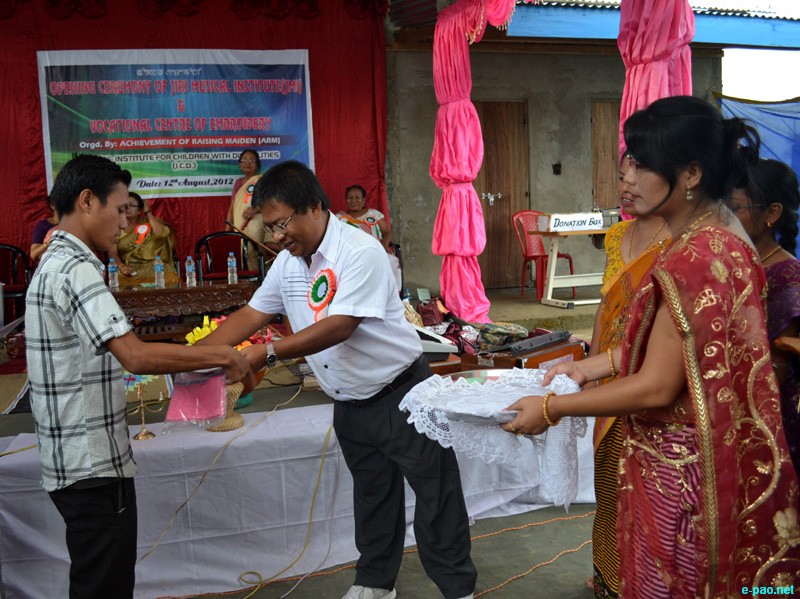Opening of Jiri Musical Institute and Vocational Centre of Embroidery at Jiribam :: 12th August 2012