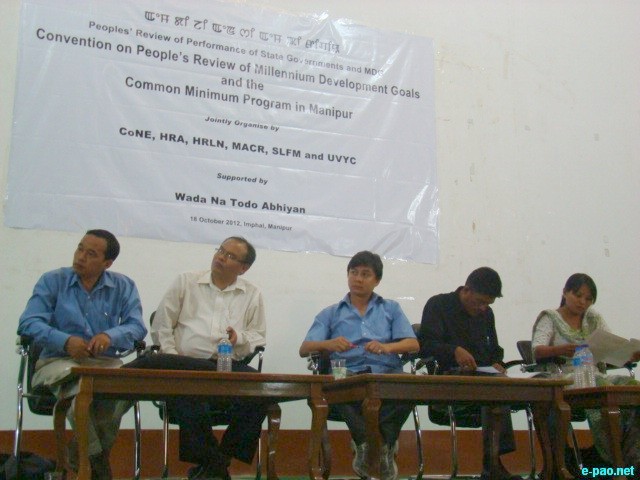 Convention On Millennium Development Goals In Manipur at Lamyanba Sanglen, Imphal :: 18 October 2012
