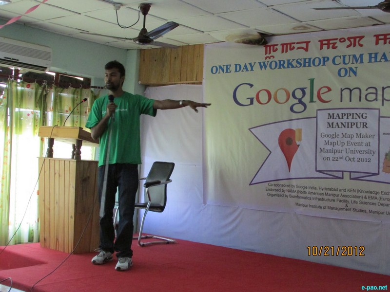 One Day Workshop cum Hands-on Training on Google Mapmaker for Mapping Manipur at Manipur University :: October 22 2012