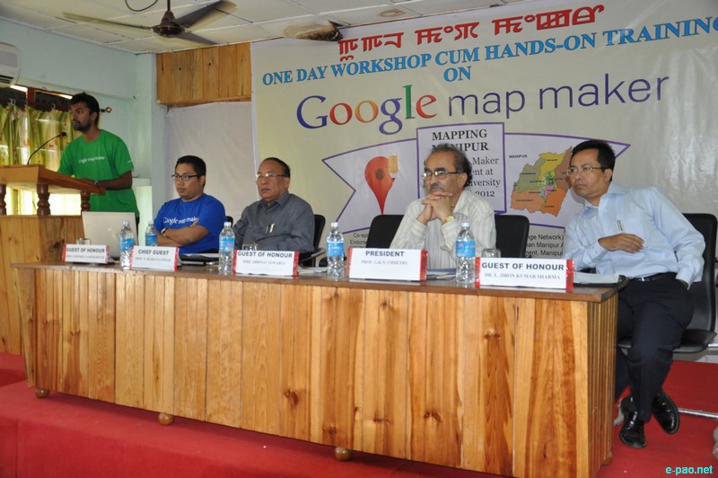 One Day Workshop cum Hands-on Training on Google Mapmaker for Mapping Manipur at Manipur University :: October 22 2012