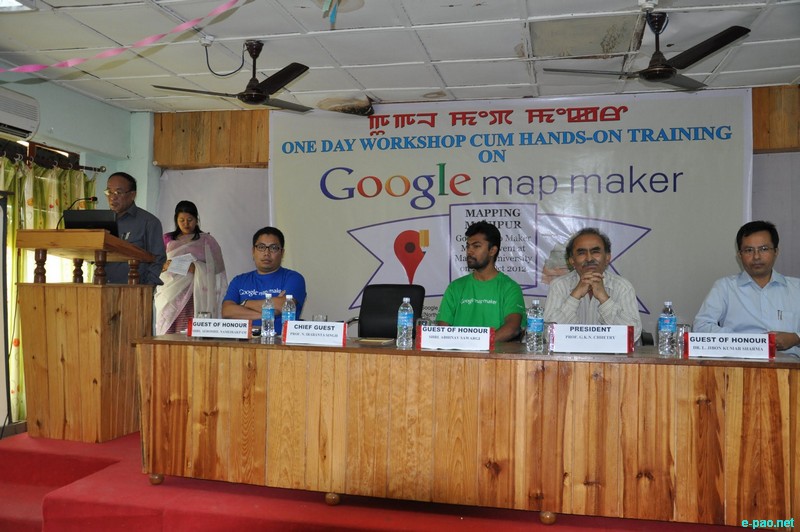 One Day Workshop cum Hands-on Training on Google Mapmaker for Mapping Manipur at Manipur University :: October 22 2012