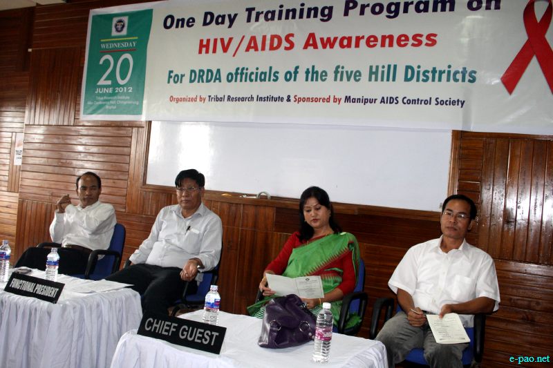  One Day Training Program on HIV/AIDS Awareness organised by Tribal Research Institute :: June 20 2012  