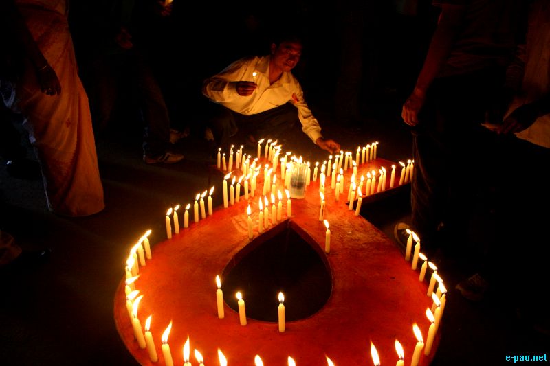 29th International AIDS Candlelight Memorial day by MNP+ at MDU hall, Imphal :: May 20 2012