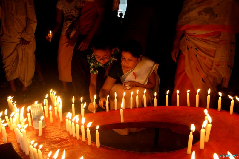 29th International AIDS Candlelight Memorial day by MNP+ at MDU hall, Imphal on May 20 2012