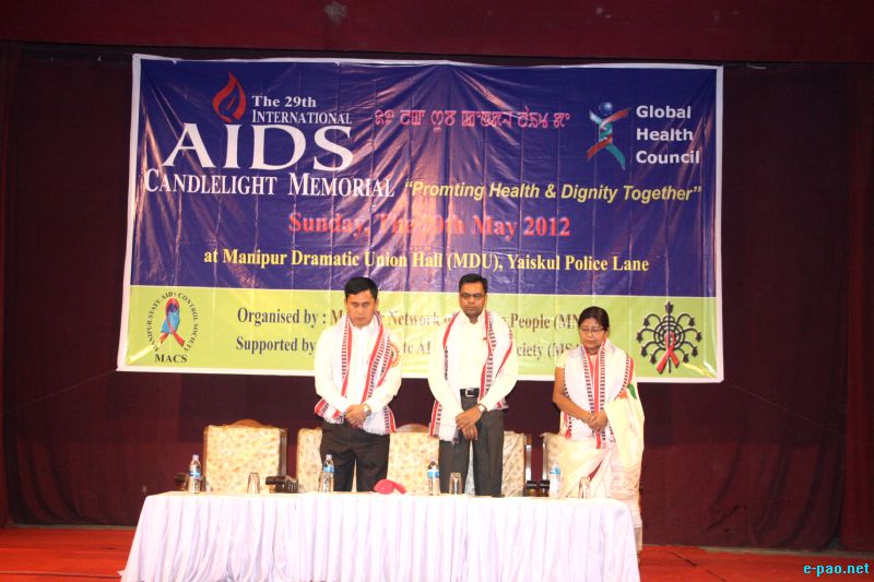 29th International AIDS Candlelight Memorial day by MNP+ at MDU hall, Imphal :: May 20 2012
