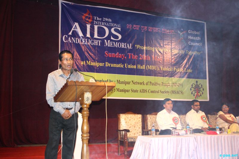 29th International AIDS Candlelight Memorial day by MNP+ at MDU hall, Imphal :: May 20 2012