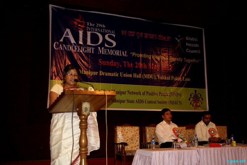 29th International AIDS Candlelight Memorial day by MNP+ at MDU hall, Imphal :: May 20 2012