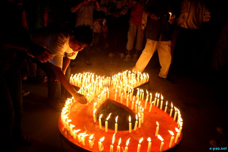 29th International AIDS Candlelight Memorial day by MNP+ at MDU hall, Imphal :: May 20 2012 
