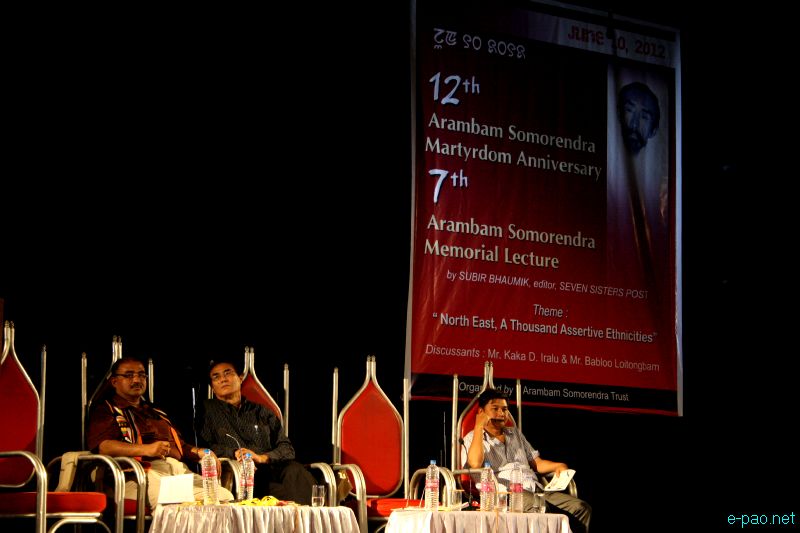 7th Arambam Somorendra Memorial Lecture  by Sumir Bhaumik at JN Dance Academy, Imphal :: June 10 2012