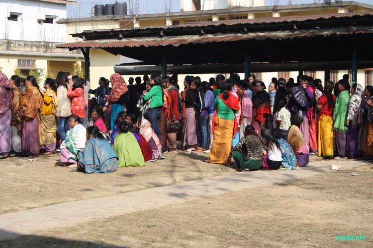 People going to the poll on Election Day in Imphal :: January 28 2012