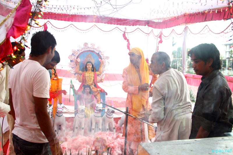 Chhath Puja is celebrated in Imphal, Manipur State on November 19 2012
