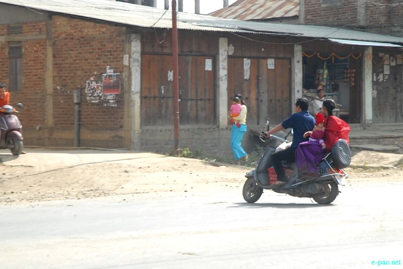 Ningols on the way to their homes during Ningol Chakkouba at Imphal on Novemver 15, 2012
