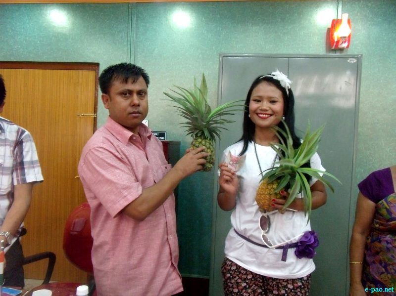 Pineapple promotional campaign  at heart of Imphal as part of 5th Manipur Pineapple Festival 2012 :: August 29 2012