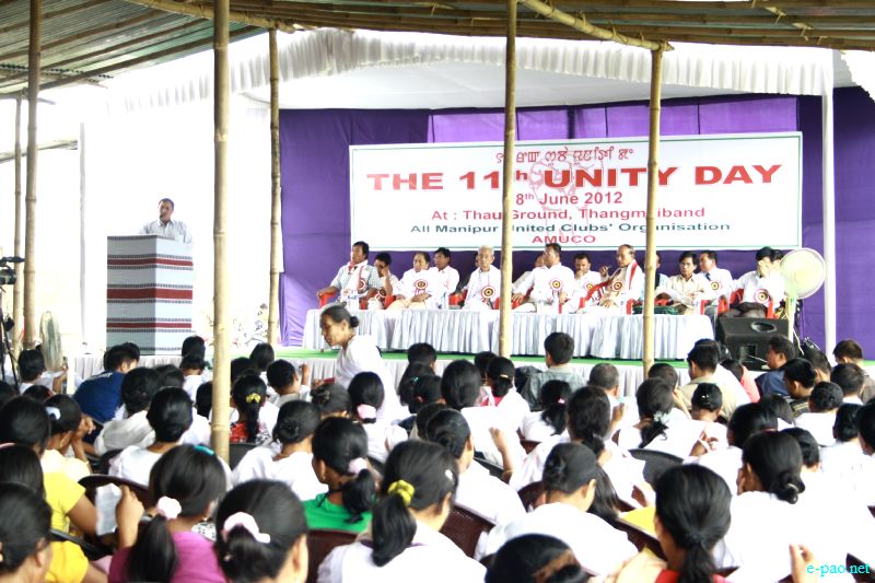 AMUCO observed Unity Day at THAU ground Thangmeiband :: June 18 2012