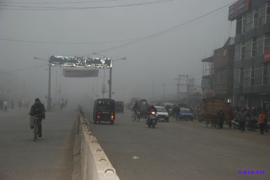 Winter Morning Fog in Imphal, Manipur  :: December 2008