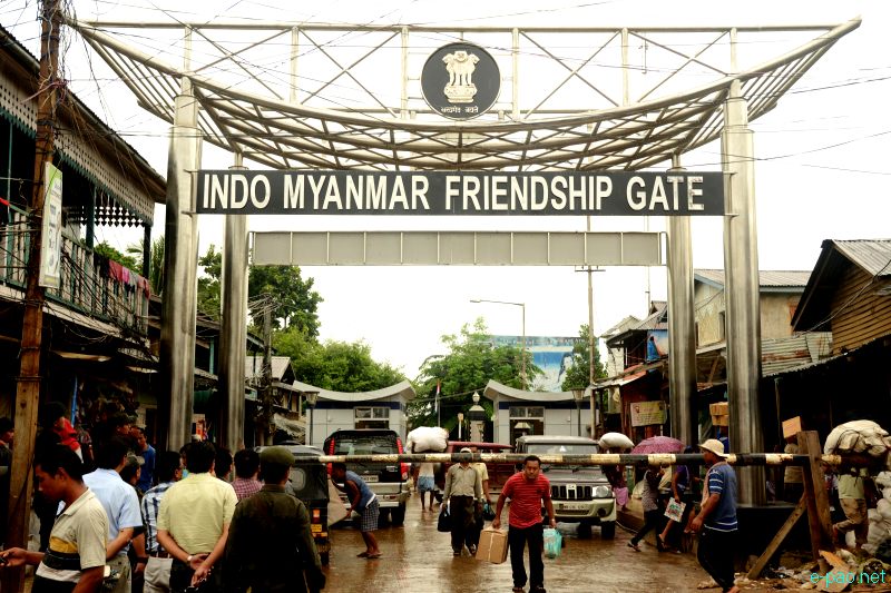  Indo-Myanmar Friendship Gate at Moreh, a border town between India and Myanmar :: 23 August 2012 