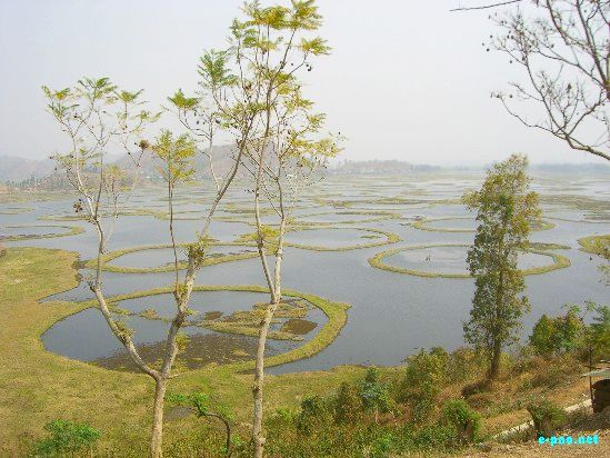 Loktak Lake and its surrounding Phumdis  :: March 2009