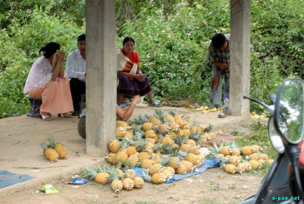 Ngariyan Ching - Children selling Pineapples :: June 24 2009