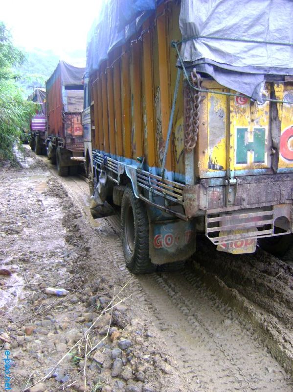 Deplorable condition of NH-53, Imphal-Jiribam Road :: July 2010