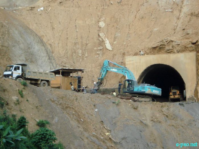 Railway Tunnel Construction to connect Imphal-Jiribam :: Mid-June 2011