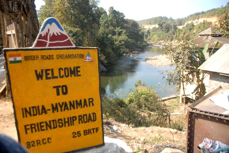 Moreh - Indo-Myanmar Border Town on National Highway in January 2012 