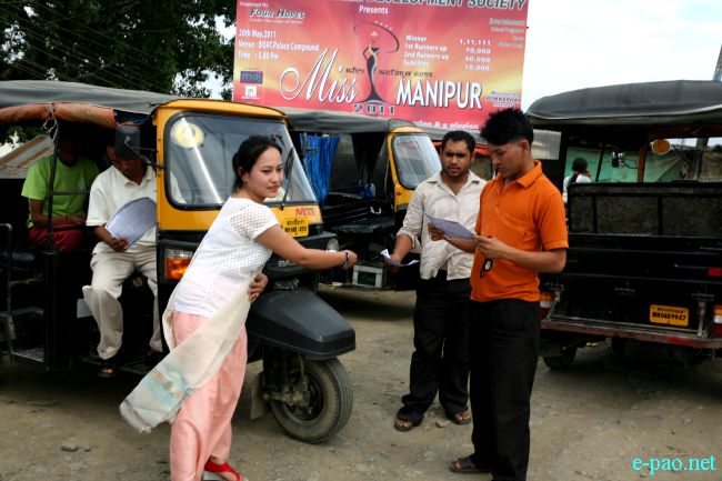 Prep Work for Contestants at Miss Manipur 2011 :: May 13 2011
