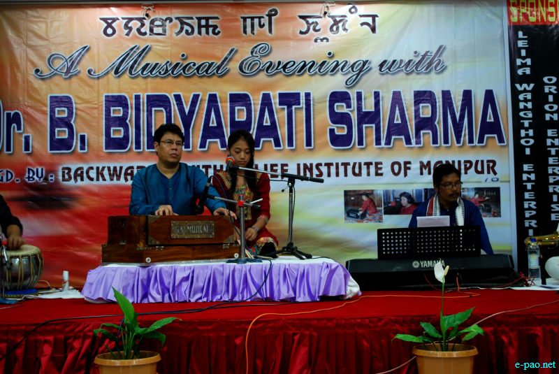 Dr Bachaspatimayum Bidyapati Sharma  :: Khayal Singer and music artist :: Profile :: 2012
