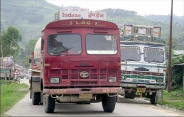 A bullet tanker truck heads for Imphal-File