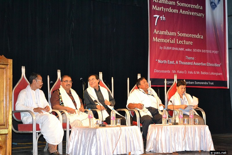 7th Arambam Somorendra Memorial Lecture delivered by Seven Sisters Post Editor Subir Bhaumik :: June 10 2012