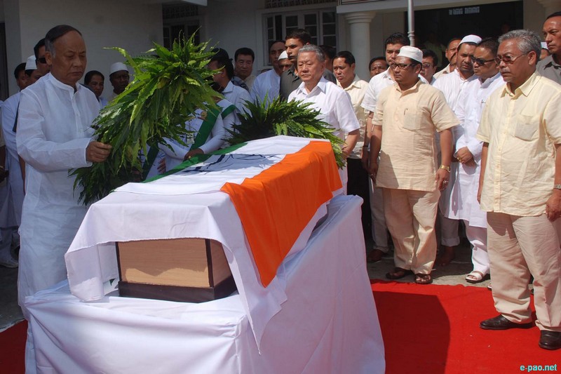 Floral Tribute to (Late) Former Minister Md Allauddin Khan at Congress Bhavan, Imphal :: 16 October 2012