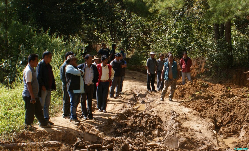 Condition of Monshang Pantha to Thangbubg Minou Road in Chandel District :: November 2012