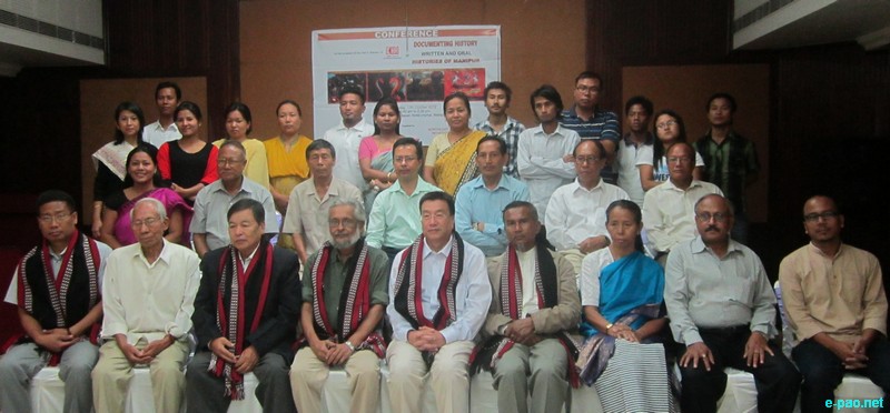Participants of the event at  'Documenting History - Written and Oral Histories of Manipur', at Imphal on 13 October 2012 