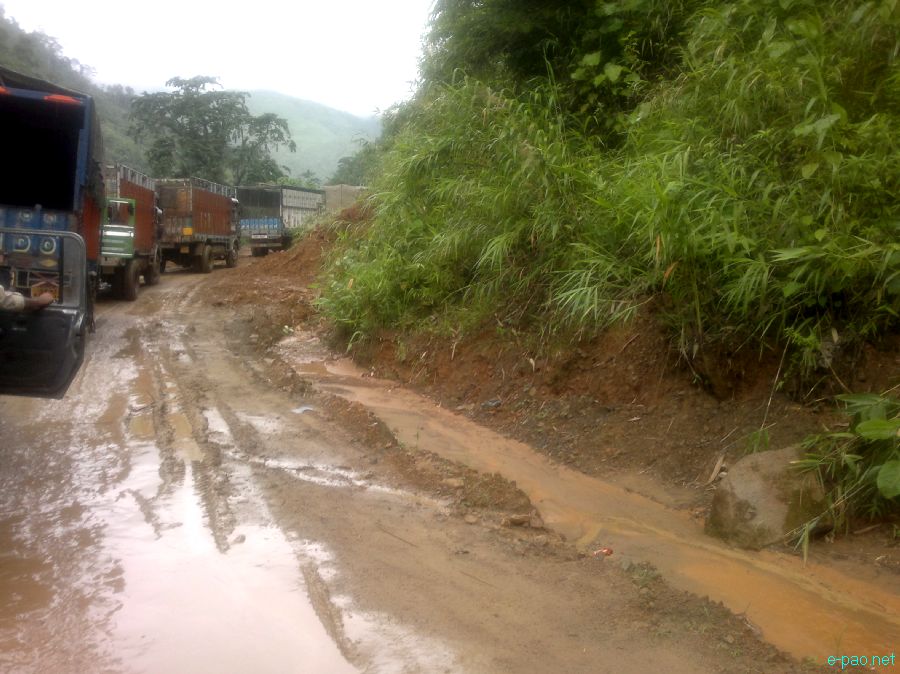Deplorable condition of National Highway 37 (NH-37) Imphal - Jiribam Road :: July 2012