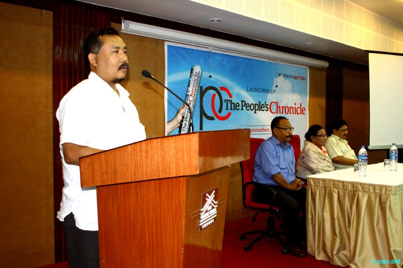 The People's Chronicle, an english daily was launched at Hotel Classic, Imphal :: September 06 2012
