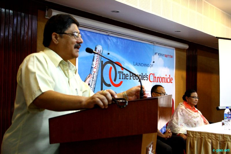 The People's Chronicle, an english daily was launched at Hotel Classic, Imphal :: September 06 2012