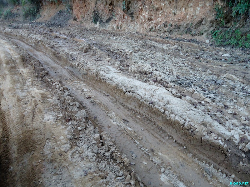 Tuinem Road Condition from Tongu to Tuinem Road, Ukhrul District :: December 2012