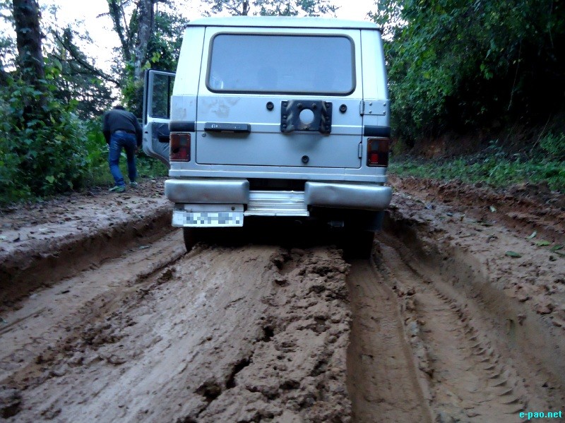Tuinem Road Condition from Tongu to Tuinem Road, Ukhrul District :: December 2012